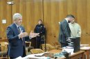 Prosecutor David Calviello, defense attorney Adam Lustberg, defendant Michael Puig