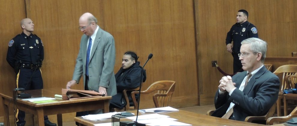 attorney Vincent Basile, defendant Josue Felix, Assistant Bergen County Prosecutor Thomas Kearney