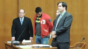 James Gizzi, Peter Rodriguez, Mario Paulino, defense attorney Ron Bar-Nadav