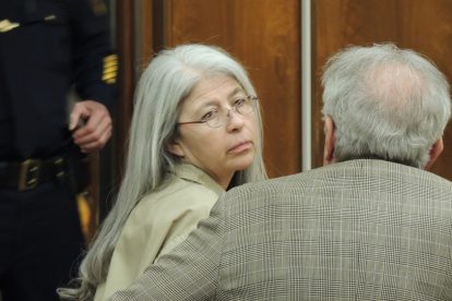 Monica Mogg, defendant; defense attorney Robert N. Kalisch Jr.