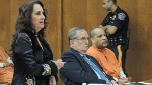 Prosecutor Maria Rockfol, Trial Unit; attorney Craig V. O'Connor, defendant Luis Caraballo